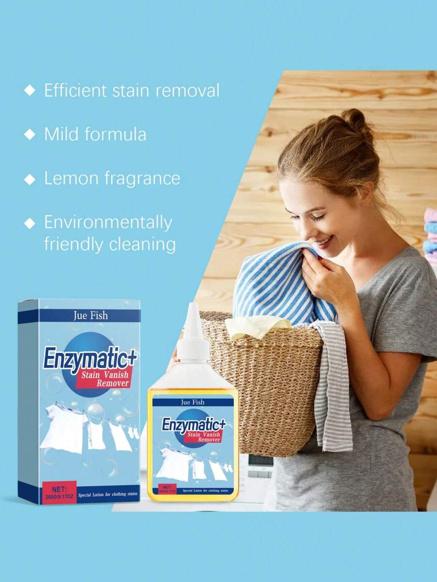 MultiPurpose Enzymatic Laundry Detergent Effectively Removes