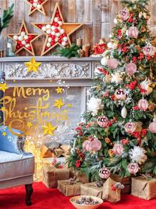 12pcs-Pink Christmas Balls Ornaments,60mm/2.4 In Shatterproof Plastic Decorative Xmas Tree Ornaments, Assorted Christmas Ball Ornaments For Wedding Mothers Day Party Decorations