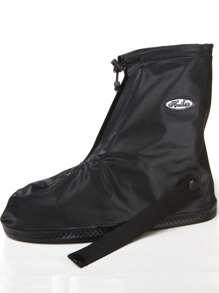 Thick Non-Slip Waterproof Rain Shoe Covers For Kids, Outdoor Rain Boots Overshoes - Black - View 5