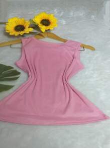 WOMEN'S STRIPED TANK TOP - Hồng - Xem 2