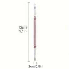 1 dụng cụ chuyên nghiệp hai đầu Epiphyte và chất tẩy rửa móng chân, dụng cụ chăm sóc móng bằng thép không gỉ, lưỡi cắt tỉa, dụng cụ loại bỏ da chết, thích hợp để chăm sóc tay và chân, dũa móng chân mọc ngược, dụng cụ làm sạch móng chân chuyên nghiệp hai mặt - Hồng - Xem 9