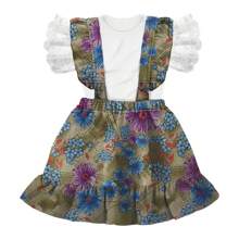 Roupas De Bebe Menina Conjunto Menina Body Salopete Super Luxo Verão
