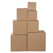 100 Pieces Corrugated Paper Boxes, Moving Boxes For Packing And Storing, Cardboard Boxes For Packaging Mailing Small Businesses