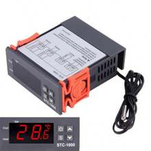 Digital Temperature Controller Thermostat For Refrigerator Freezer Beer Cooler Incubator 110/220V Stc-1000 - 黑色 - 查看 2