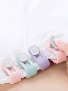 Kẹp cố định chăn không kim liền mạch, Kẹp vỏ chăn chống trượt, Kẹp chăn dày chống trượt mùa đông, Cố định ga trải giường, Kẹp cố định chăn chống trượt Khóa chống trượt - Hồng - Xem 10