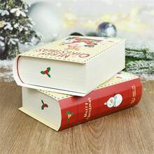 3 hộp quà kẹo giáng sinh vui vẻ, sách ma thuật, ông già Noel, hộp đóng gói quà tặng, túi đựng quà tặng, trang trí tiệc giáng sinh, năm mới - Nhiều màu - Xem 9
