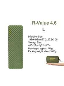 Naturehike Materassino gonfiabile ultraleggero 4.6" per campeggio, tappetino da letto per tutte le stagioni - Multicolore - Visualizzare 13