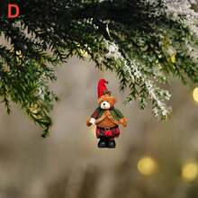 圣诞节创意亚克力圣诞老人雪人麋鹿圣诞树装饰挂件汽车挂件圣诞派对装饰用品 - 彩色 - 查看 6
