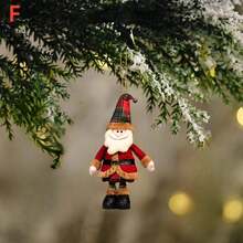 圣诞节创意亚克力圣诞老人雪人麋鹿圣诞树装饰挂件汽车挂件圣诞派对装饰用品 - 彩色 - 查看 8