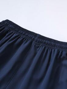 Pantalones cortos casuales sueltos de seda de hielo para hombre, aptos para deportes, al aire libre, correr, fitness, senderismo, ciclismo