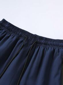 Pantalones cortos casuales sueltos de seda de hielo para hombre, aptos para deportes, al aire libre, correr, fitness, senderismo, ciclismo