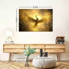 1pc Framed Canvas Painting - Vibrant Visual Art Wall Art Prints With Frame - For Halloween Thanksgiving Gift, Living Room & Bedroom Decor, Unique Festival Gift For Her/Him