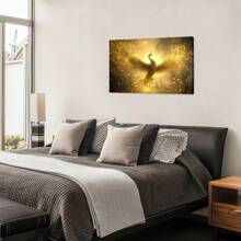 1pc Framed Canvas Painting - Vibrant Visual Art Wall Art Prints With Frame - For Halloween Thanksgiving Gift, Living Room & Bedroom Decor, Unique Festival Gift For Her/Him