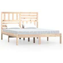 VidaXL Solid Pine Wood Bed 120x200 Cm