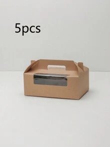 5 件/10 件散装纸杯蛋糕盒，带透明窗口，纸杯蛋糕容器适用于纸杯蛋糕、松饼、饼干和糕点 - 紙本 - 查看 25