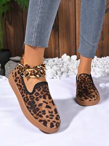 Giày thể thao thời trang nữ, Giày thể thao thường ngày cỡ lớn cỡ Châu Âu mới, Giày thể thao ngoài trời dạng giày lười da lộn thông thường - màu nâu - Xem 5