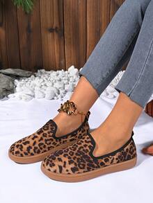 Giày thể thao thời trang nữ, Giày thể thao thường ngày cỡ lớn cỡ Châu Âu mới, Giày thể thao ngoài trời dạng giày lười da lộn thông thường - màu nâu - Xem 1