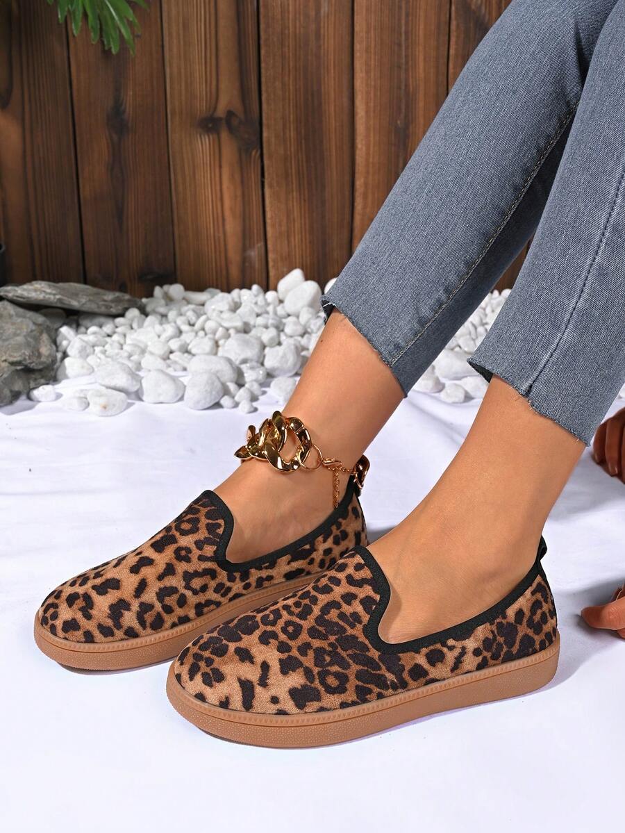 Giày thể thao thời trang nữ, Giày thể thao thường ngày cỡ lớn cỡ Châu Âu mới, Giày thể thao ngoài trời dạng giày lười da lộn thông thường - màu nâu - Xem 1