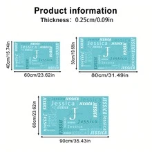 1pc Silicone Diatom Mud Non-Slip Bathroom Mat, Super Absorbent Quick Dry Soft Shower Mat, Machine Washable, Suitable For Bathroom, Bedroom, Kitchen, Laundry Room, Toilet, Bathtub, Entryway, Anti-Slip Wear-Resistant, Bathroom Accessories - Style C - View 5