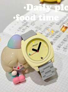 Elegant Women's Wrist Watch, Vintage And Refined. Square Quartz Watch, Simple And Fashionable Design. - Multicolor - View 6