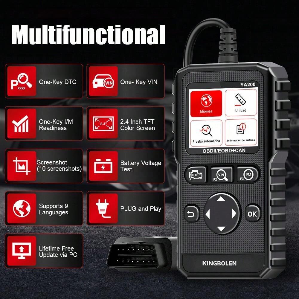Code Reader Diagnostic Tool DTC Lookup Professional YA200 OBD2 Car