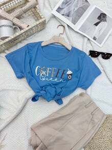 100% Cotton Women's Clothing - 綠色 - 查看 3