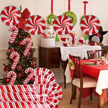 23 件圣诞主题风车、拐杖糖装饰气球 - 風車拐杖 - 查看 4