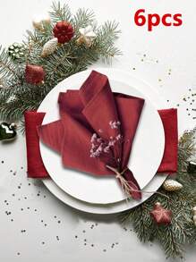 2/6/12/300pcs Solid Color Napkins, Suitable For Kitchen, Dining Room, Picnic, Holiday Party