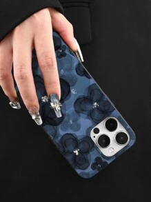 1pc Floral Pattern Phone Case, Compatible With All Apple IPhone Models, Best Gift For Friends, Family And Girlfriends - Multicolor - View 7