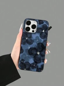 1pc Floral Pattern Phone Case, Compatible With All Apple IPhone Models, Best Gift For Friends, Family And Girlfriends - Multicolor - View 3