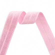 BRISTLEGRASS Plain Fold Over Elastic FOE 5/8" 15mm 5/8" 3/4" 1" 15mm 20mm 25mm Solid Shiny Spandex Satin Band Tape Headband Bracelet Hair Tie Underwear Dress DIY Sewing Trim - 5/8" (15-17mm) - View 7