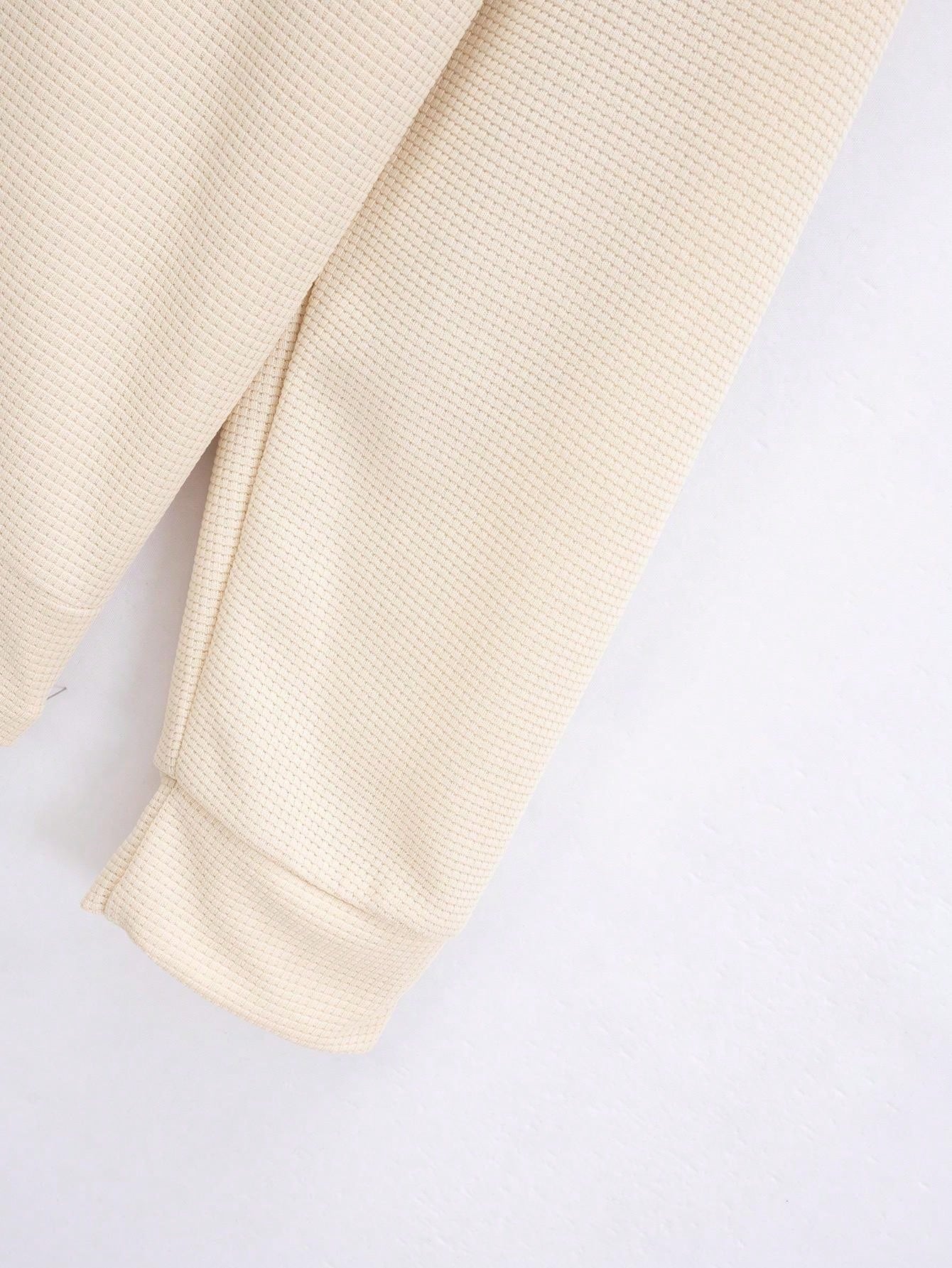 قميص ثقيل بياقة عالية للرجال بأكمام طويلة