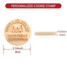 Personlized Christmas Cookie Stamps, Custom Cookie Baking Stamp With Your Name 3d Raised Design Merry Christmas Cookie Stamp Mold Merry Christmas Cookie Cutter - Multicolor - View 2