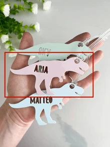 Cute Backpack Tags, Dinosaur Name Tag, Bag Tags For Kids, Custom Keychain For School, Diaper Bag Charm, Bag Charm, Backpack Name Tag Back To School Winter Gift Ideas Boy Girl Valentine's Day
