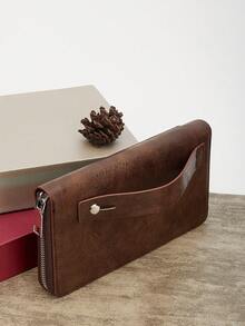 HOVI'S Túi xách tay cổ điển đơn giản dành cho doanh nhân, dung tích lớn, giải trí, đi làm, ví điện thoại di động, quà tặng Halloween, Giáng sinh cho nam, thu đông, du lịch, ngày lễ, thực tế, sinh viên, lễ tạ ơn, quà tặng cho nam, túi xách cho nam, túi xách cho nam, quà tặng vui nhộn, ví đựng tiền xu, kỳ nghỉ, đi bộ đường dài, máy tính xách tay, đa chức năng, dùng ngoài trời, di động, thời trang, thường ngày, quà tặng cho bố, quà tặng cho bạn trai, túi đeo ngực cho nam, túi đeo hông cho nam, túi đeo chéo, túi đeo vai, túi da, túi đeo hông, túi đeo hông - màu nâu - Xem 4