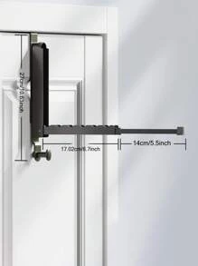 1pc Over The Door Folding Clothes Drying Rack,Foldable Portable Laundry Rack,Heavy Duty Door Organizer Rack For Clothes Towels Hats Bags During Travel And Home. - Multicolor - View 8