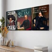 1/3件套“Did Ye Aye”趣味苏格兰/爱尔兰俚语讽刺粗俗艺术印刷品礼品，复古墙饰，家居装饰，帆布墙贴，卧室客厅走廊装饰，墙面艺术画，家居装饰，海报艺术 - 彩色 - 查看 9