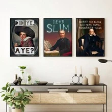 1/3件套“Did Ye Aye”趣味苏格兰/爱尔兰俚语讽刺粗俗艺术印刷品礼品，复古墙饰，家居装饰，帆布墙贴，卧室客厅走廊装饰，墙面艺术画，家居装饰，海报艺术 - 彩色 - 查看 10