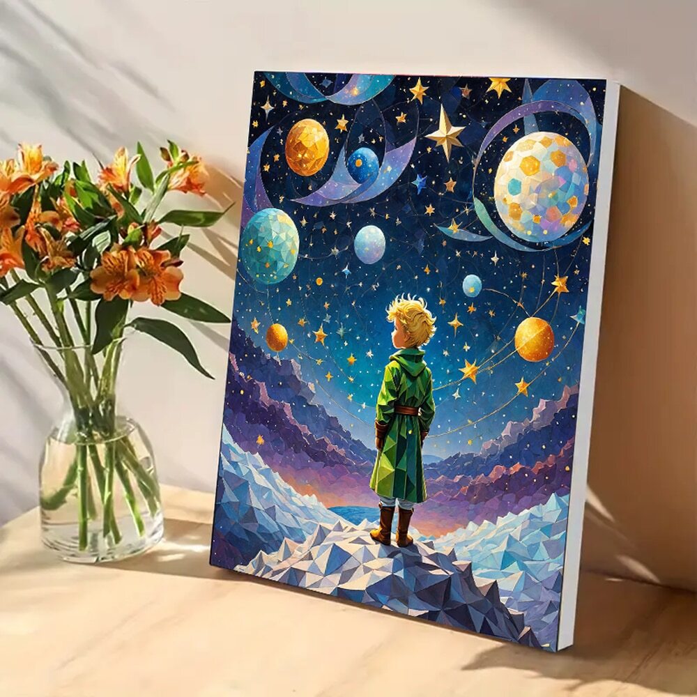 Adult DIY Prince & Celestial Theme Numeric Painting Kit 20 X 16 Inch