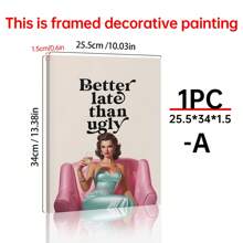 1PC Girl Room Decor, Wall Art, Bedroom Decor, Funny Wall Art, Retro Vintage Posters, Wall Decor Posters, Wall Canvas Decor, Ideal Gifts For Hallway Bedrooms And Living Rooms Birthday Graduation