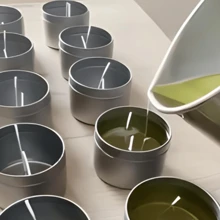 1.3L Wax Melting Pot, 44oz Wide Mouth Large Diameter Wax Melter Pot With Heat-Resistant Handle For Candle Making - Silver - View 5