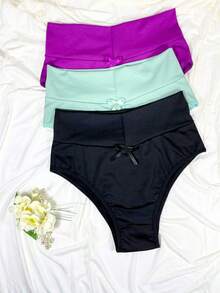 Women's High Waist Panties Kit Reduces Measurements - 彩色 - 查看 1
