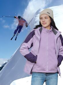 Women's Waterproof Ski Jacket Snowboarding Windbreaker Warm Winter Hooded Mountain Snow Coat