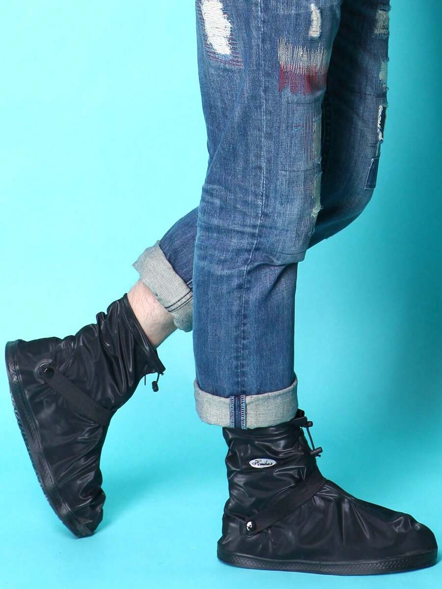 Thick Non-Slip Waterproof Rain Shoe Covers For Kids, Outdoor Rain Boots Overshoes