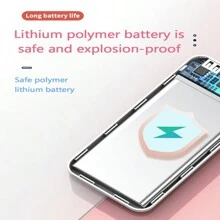 10000mah Creative New Style Multi-Function Portable Charger Fast Charging Mini Spare Battery Charger Fast Charging For External Battery Fast Charging (2xUSB OUTPUT, TYPE C AND MICRO INPUT)