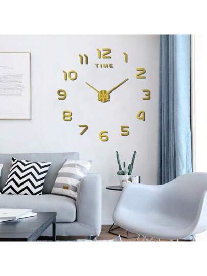 Moderne 16 35.4 51.18 Inch DIY Acrylic Wand Klok Large Silent Non Ticking Living Room, Bedroom, Kitchen Customizable Zwart Numeral ative Minimalist Easy Installation, Perfect Home Office Contemporary Sc inavian Art Timepiece Lightweight, High Quality Material Room view 2