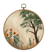 Blumen-Wandkunst Dekoration - Moderne textile Wandkunst Leinwand Rahmen Hängedruck, interessante Wandkunst, geeignet für Innenraum Heimdekoration, ohne Strombedarf, anwendbar für Café, Garten, Hof, Farm, Bar, Raumdekoration - ideales Geschenk