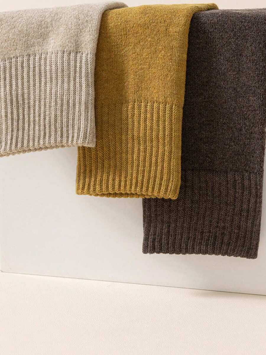 4pairs Women Solid Thick Warm Fleece OverTheKnee Leg Warmers