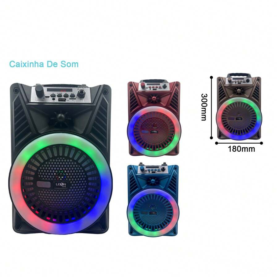 Bluetooth Speaker With Phone Holder - 紅色 - 查看 1