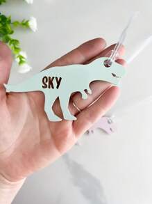 Cute Backpack Tags, Dinosaur Name Tag, Bag Tags For Kids, Custom Keychain For School, Diaper Bag Charm, Bag Charm, Backpack Name Tag Back To School Winter Gift Ideas Boy Girl Valentine's Day